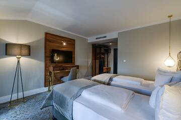 Фото номера Двухместный номер с 1 кроватью или 2 отдельными кроватями Отель HOTEL BOUTIQUE DONNA ANNA г. Giroc 7