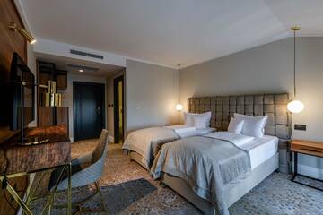 Фото номера Двухместный номер с 1 кроватью или 2 отдельными кроватями Отель HOTEL BOUTIQUE DONNA ANNA г. Giroc 8